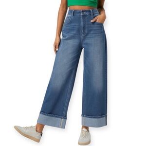 HALARA Women's Blue Flare & Wide Leg Jeans